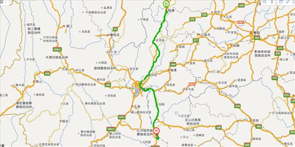 昭通到紅河開車路線圖