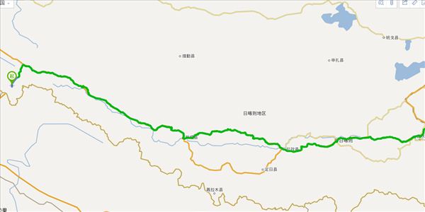 阿里地區(qū)到拉薩開車路線圖